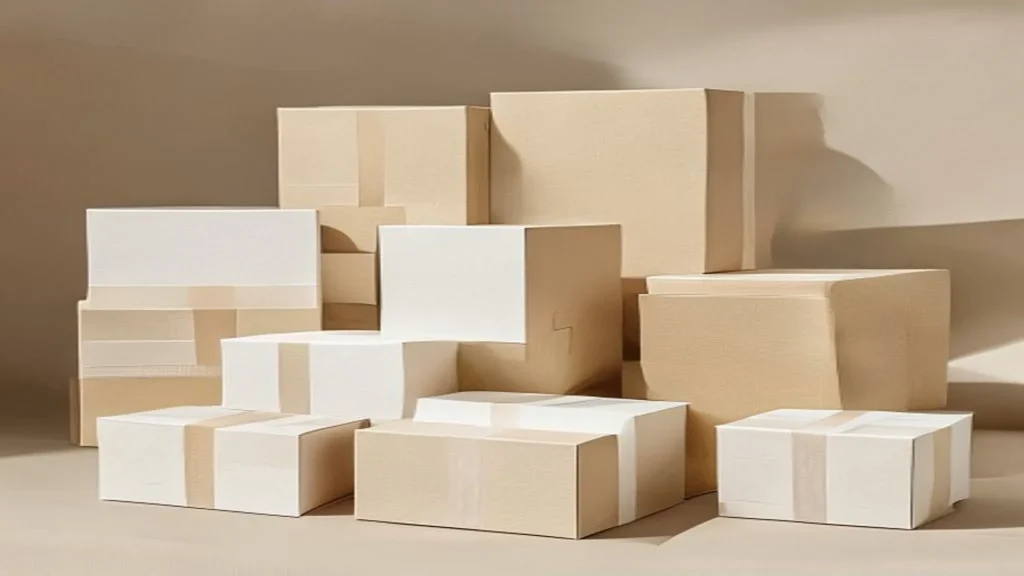 Cajas de cartón personalizadas con diseño minimalista