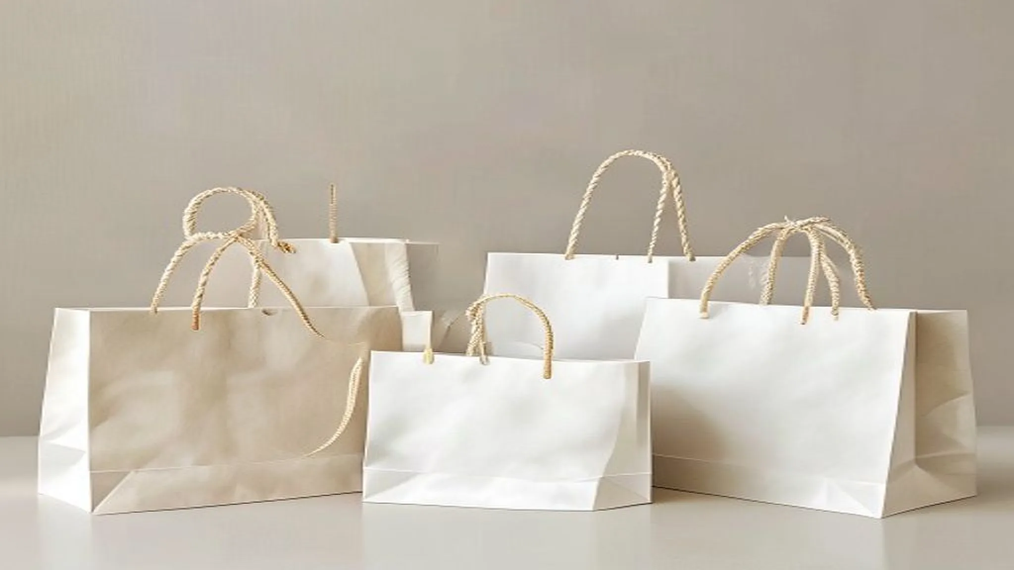 Bolsas de papel kraft y couché personalizadas impresas en Lima